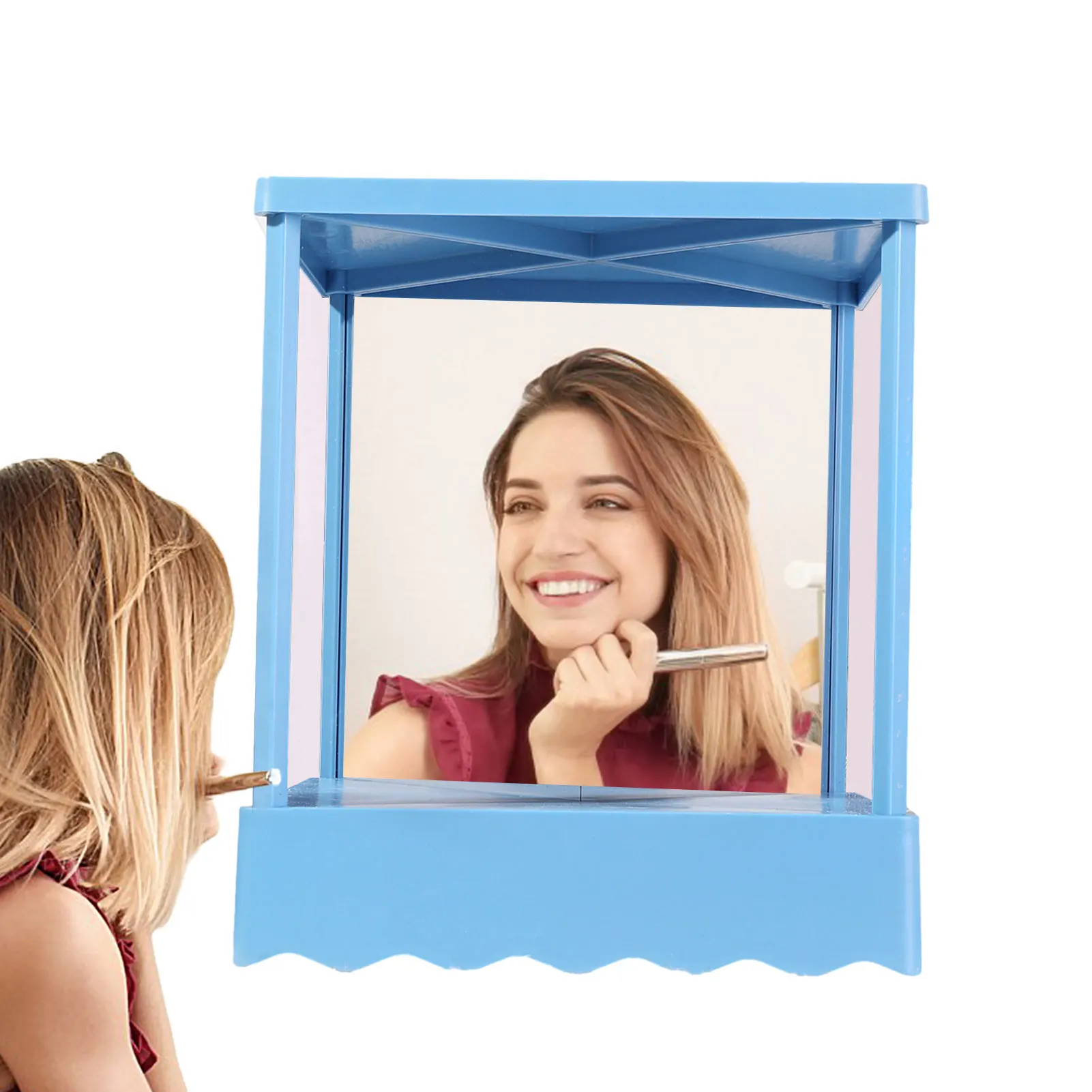Mirror Vanity Stand Mirror Real Table Left and Right Not Reversed True Reflection for Makeup Facial Correction makeup mirror