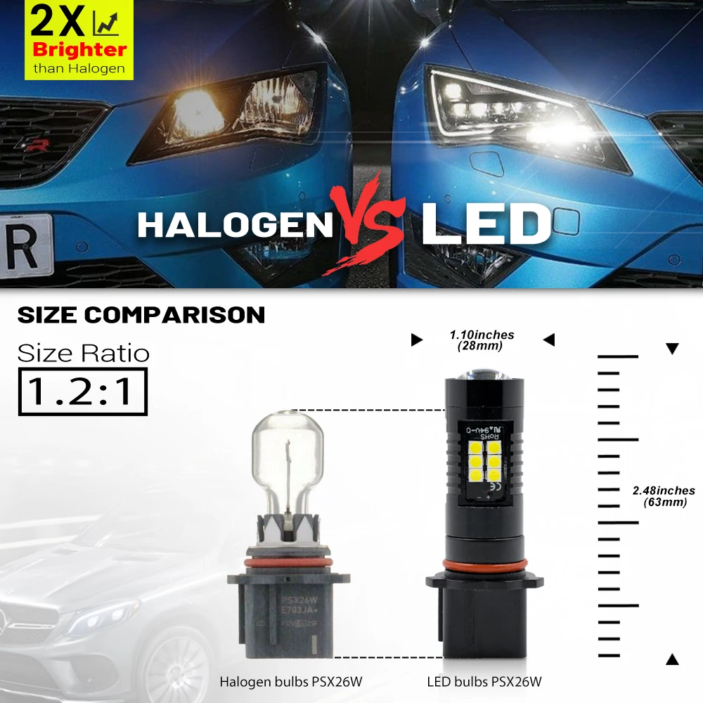 Ÿ ̷ 2011 2012 2013 PSX26W 12278  LED  Ȱ , ĵ  Ȱ ü, 2x