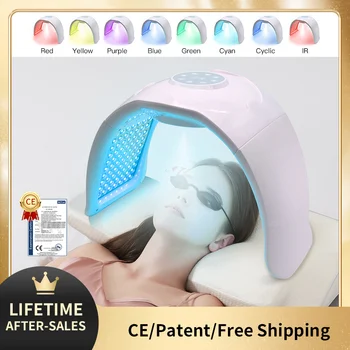 8-Color PDT LED Facial Mask with Cold Nano Spray – Professional Light Therapy for Skin Rejuvenation