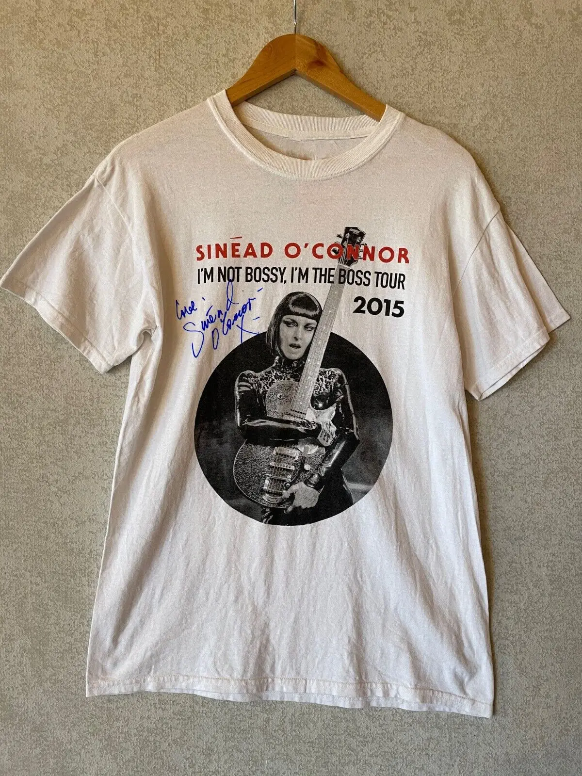 

Vtg Sinead O' Connor Music Tour Concert Cotton White Full Size Unisex