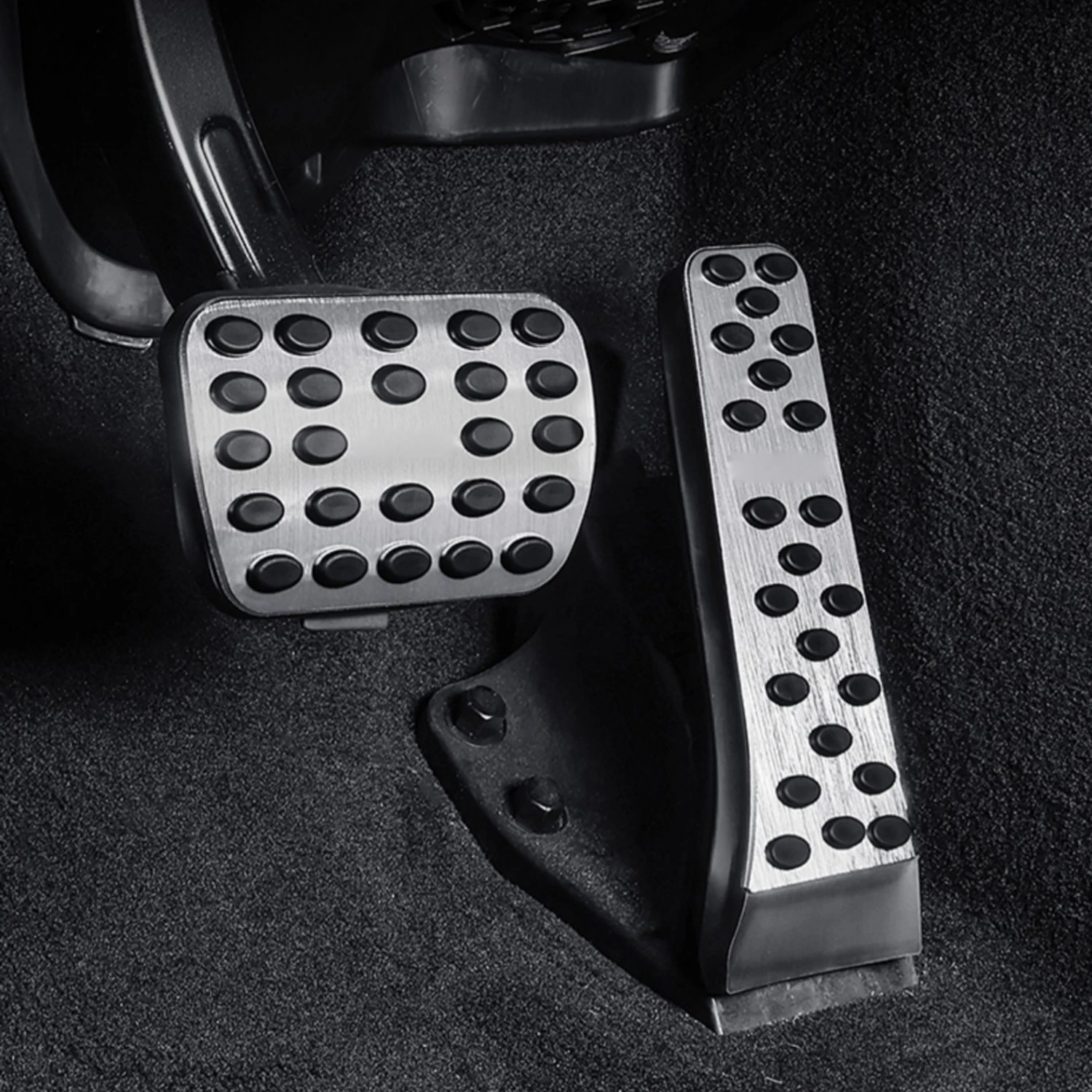 Car Accessories Aluminum Alloy Brake Gas Pedal Pads Cover 2pcs For Mercedes Benz E Class W214 S214