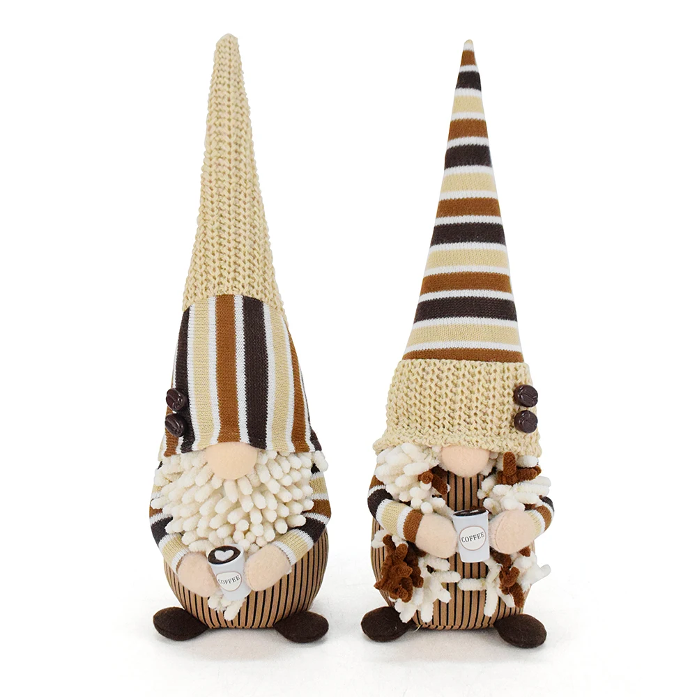 

Boheng New Office Kitchen Scandinavian Figurines Navidad Autumn Gonk Coffee Bar Coffee Gnomes Decor