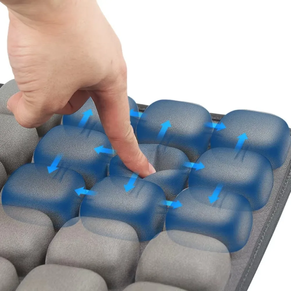 Description Picture 6 of itemNew High Rebound 3D Air Cell Seat Cushion Anti-Slip Anti-bedsore Inflatable Seat Cushion Portable Lightweight Air Bags Cushion