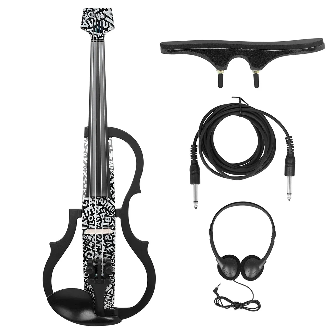 IRIN 4/4 Violin Silent Smart Electric Violin Professional Stringed Instrument Shoulder Rest Headphones Accessories