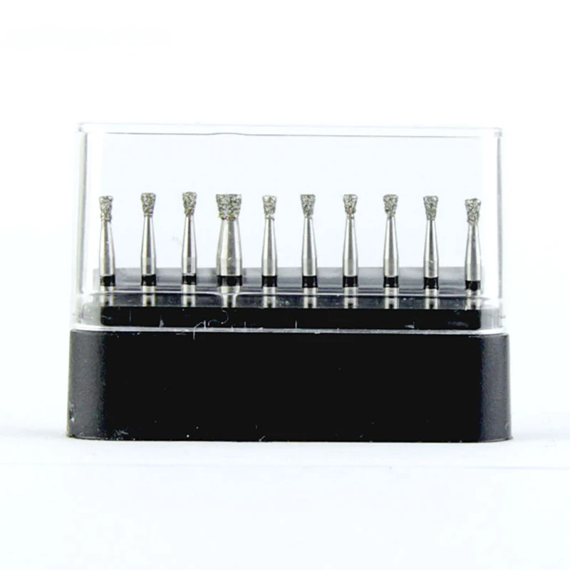 Lodden 10 stücke Dental Diamant bohrer 27 Größen 1,6mm für Hoch geschwindigkeit shand stück schwarze Ringe Super Grob werkzeuge Zahnmedizin Schleif bohrer,bohrmaschine – Detail 35