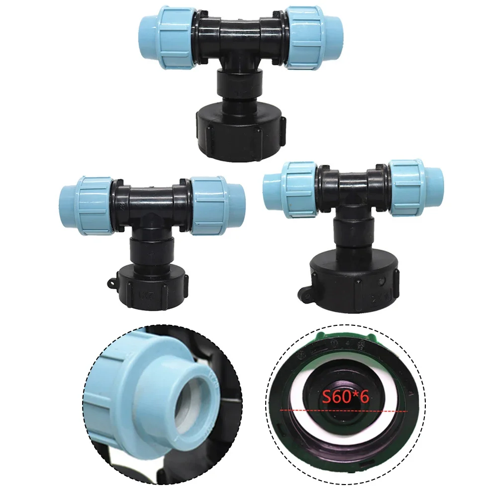

IBC Tank Fitting 1/4" IBC Tank Reducer Tee To Garden Irrigation Watering Adapter For Garden Watering Equipment