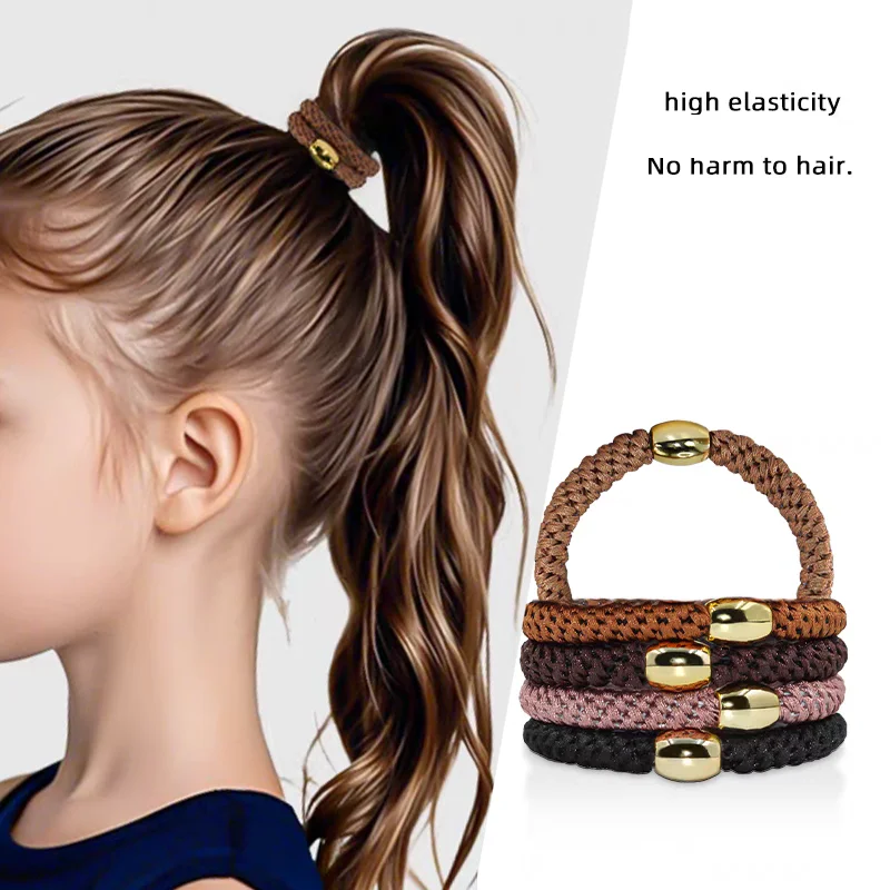 Set of 5 Stylish High-Elasticity Hair Ties