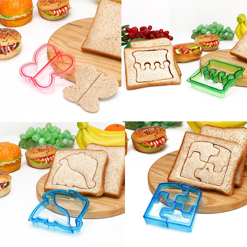 Sandwich Cutters Set Voor Kinderen Voedsel Koekjes Broodvorm Maker Fruit En Groente Vormen Snijmal Bakgereedschap Voor Kinderen