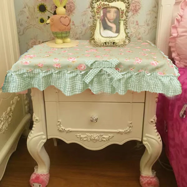 European Sle Bede Table Cover Cloth Dustproof Lace Coffee Table Cloth Universal Cover Towel Korean Sle Home Fabric