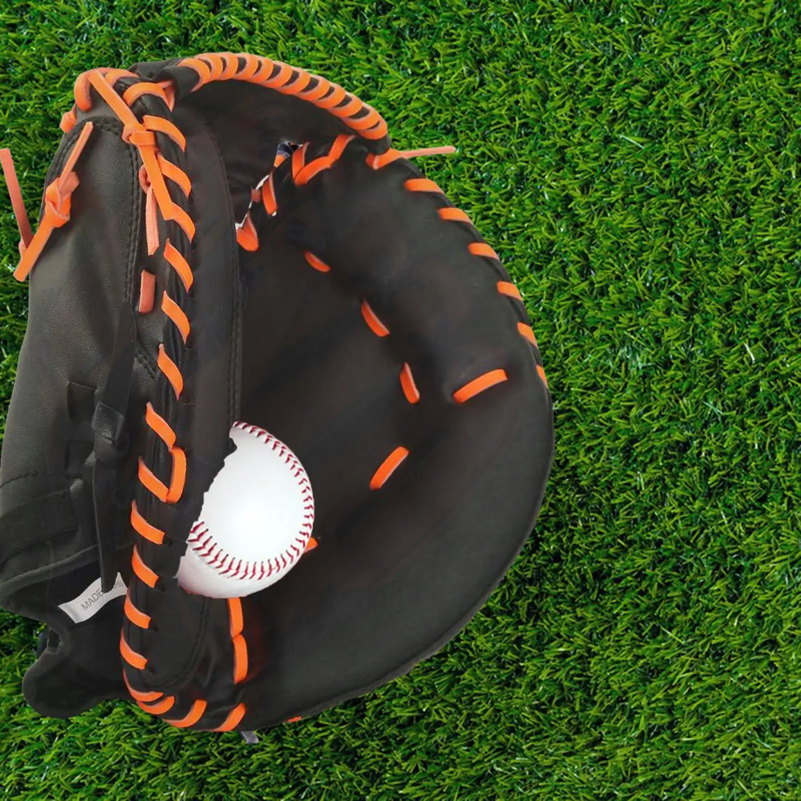 Sports Baseball Gloves PU Leather Softball Practice Equipment Thickened 12.5" Softball Gloves for Youth Adult Beginner Exercise