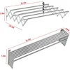 Wall Mounted Clothes Drying Rack,Stainless Steel Foldable Drying Rack for Laundry Room/Bathroom Tower，Easy 6