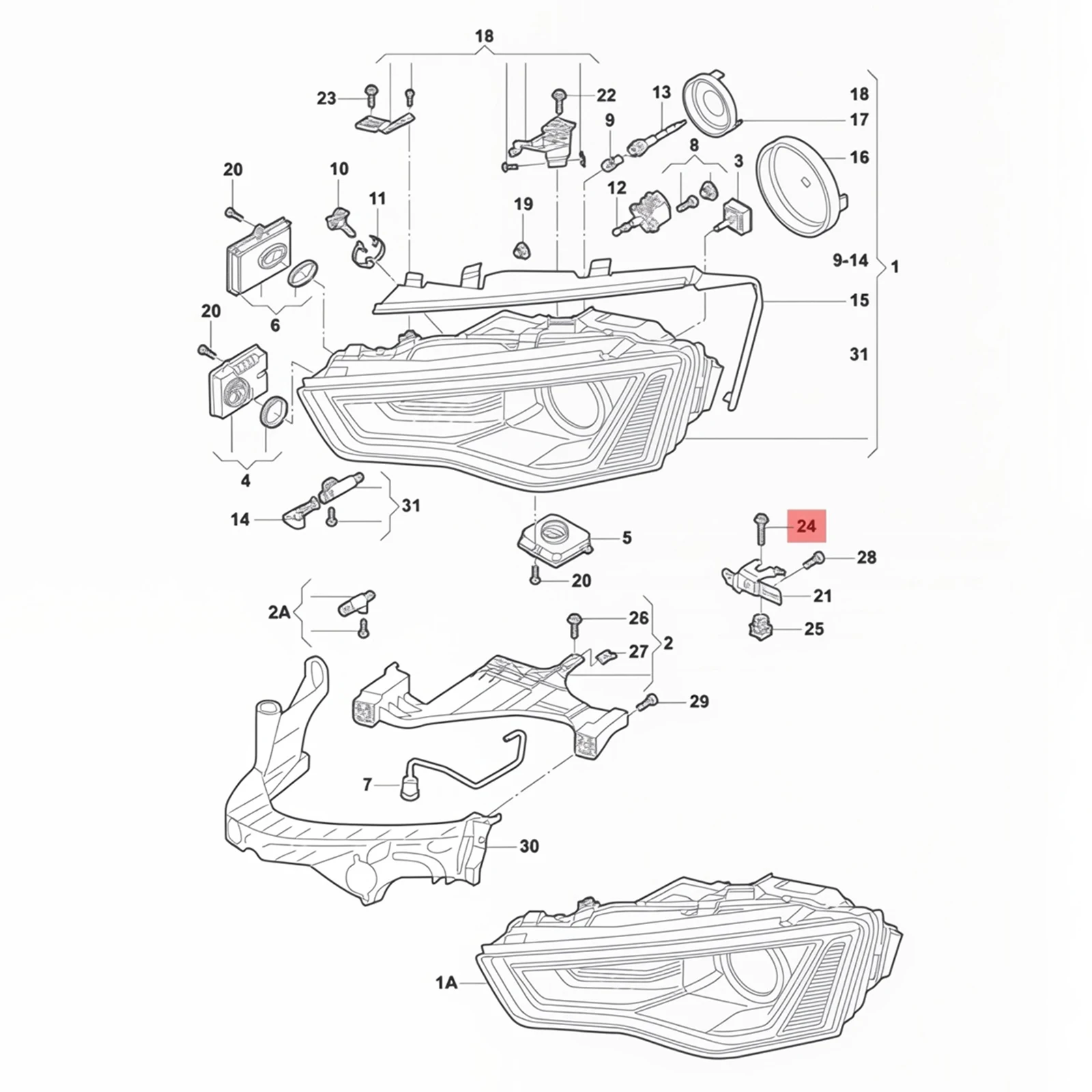 2x Scheinwerfer-Befestigungsschrauben M6x40 N91199601 für Audi A4 S4 B8 A6 S6 C7 – Detail 8
