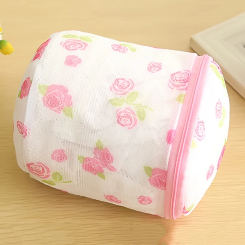 Home Lingerie Clothes Washing Convenient Underwear Bra Sock Laundry Washing Aid Net Mesh Zip Bag filter Wash Basket Bag 1/2/4PCS laundry bag clothes washing bag underwear washing bag bra washing bag