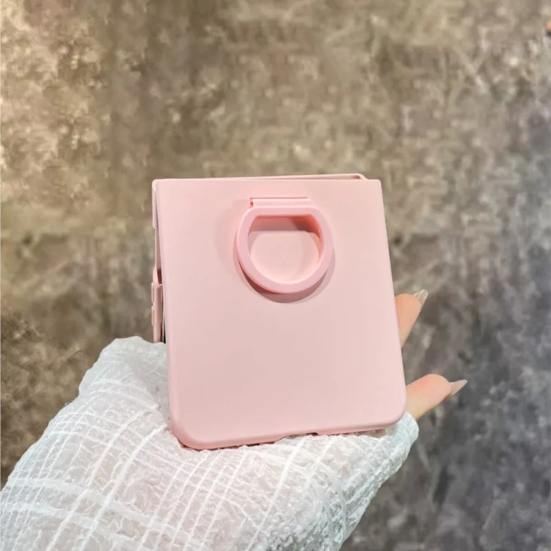 Matte Color Finger Ring Holder Protective Case - Durable PC Hard Shell Back Cover