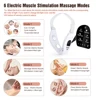 EMS Face Slimming Device Double Chin V Shape Lift Belt 5 Color Lights Hot Compress Face Vibration Massager With Remote Control 5