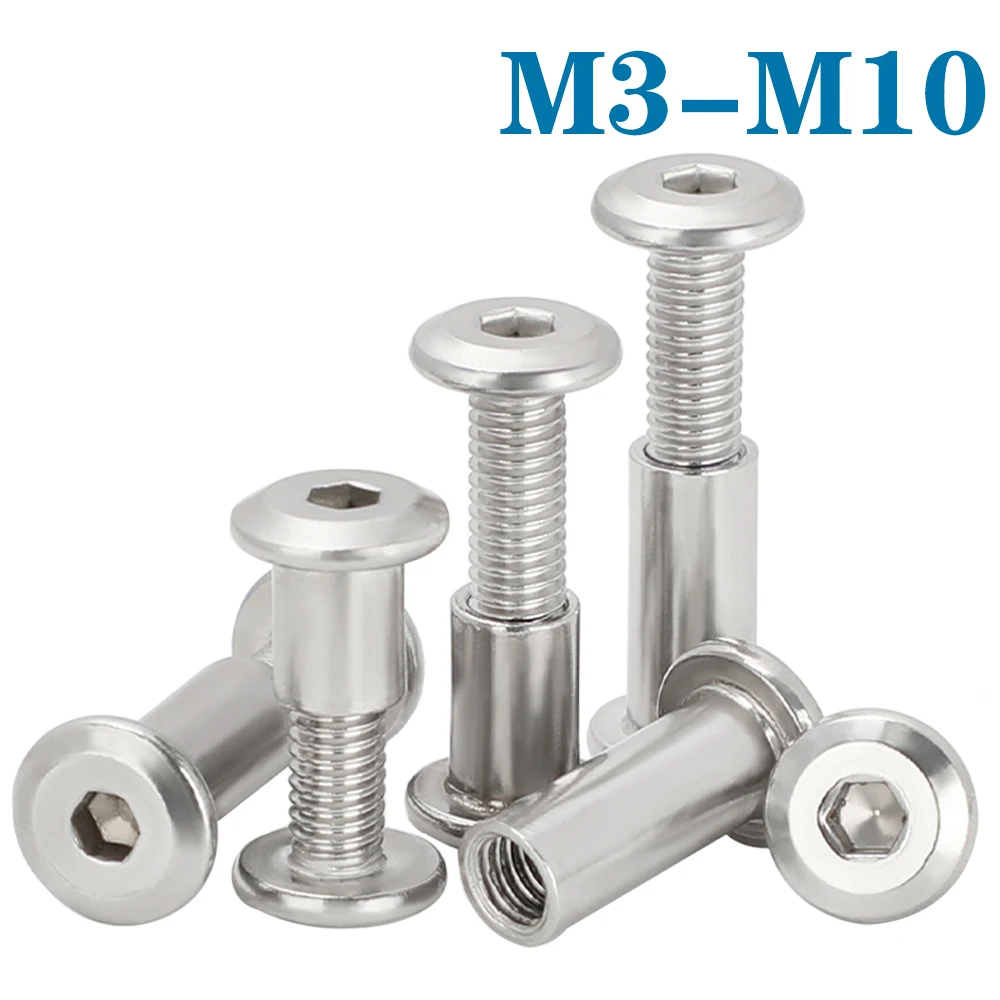 210Sets Hexagon Socket Screw Locking Splint Screw Nut Combination