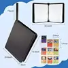 Leather Anime Trading Card Holder 4-Grid Zipper Game Card Collections Pack Baseball Card Storge Bag For Storage 400 Cards Holded 3
