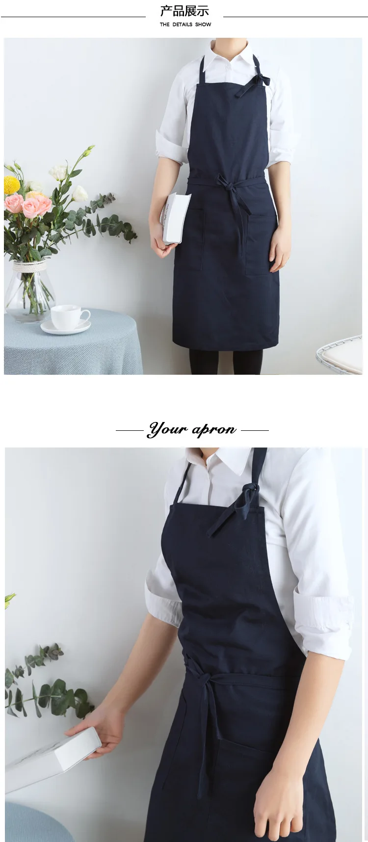 Denim Blue Kitchenware Apron Canvas Brief Cleaning Bib Tat Aprons Waterproof Apron - AliExpress Sb35921d029f840af826bd469001e73f54