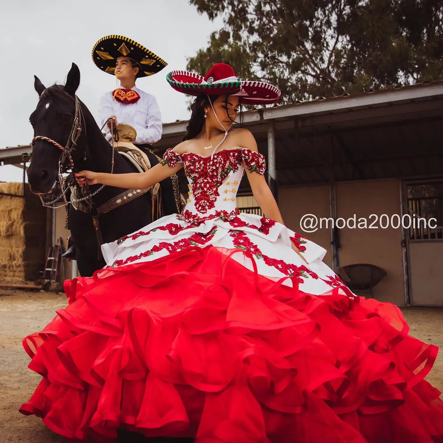 Red White Princess Quinceanera Dresses ...