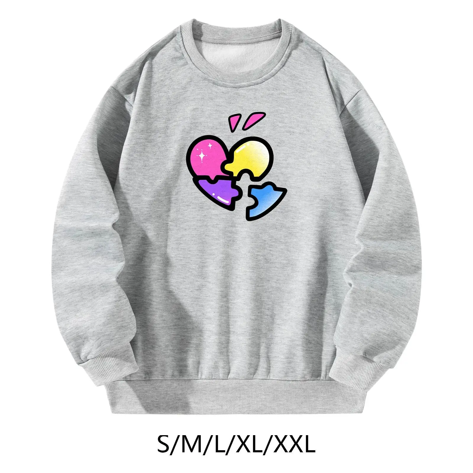 

Womens Sweatshirt Printed Simple Streetwear Outfits Stylish Pullover Sweatshirt Tops for Walking Commuting Work Vacation Travel