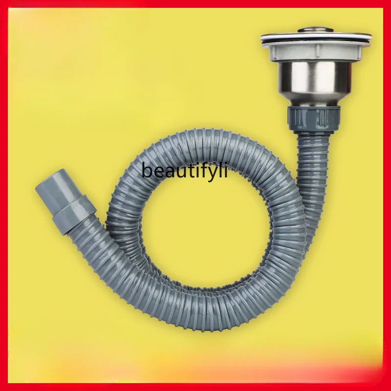 

yj Kitchen Sink Water Accessories Drain Pipe Mop Pool Downcomer Extension Tube Drain Pipe Extension