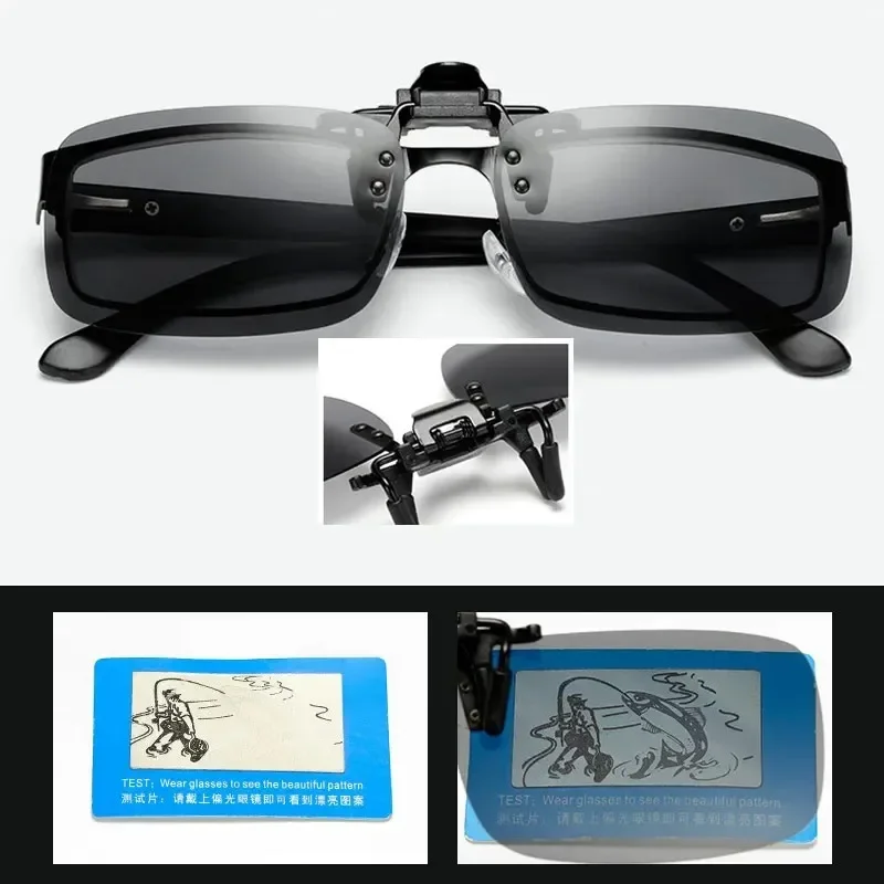Polarized Sunglasses Clips Driving Night Vision Eyeglasses UV400 Outdoor Shades polarized sunglasses night vision sunglasses driving glasses anti glare sunglasses