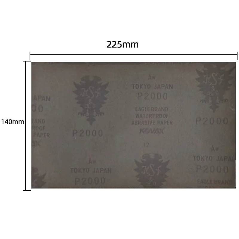 일본 KOVAX Eagle 1500/2000 그릿 습식/건식 사포, 자동차 도색 및 공예용 방수 연마지 140x225mm, 3M 401Q 대체품