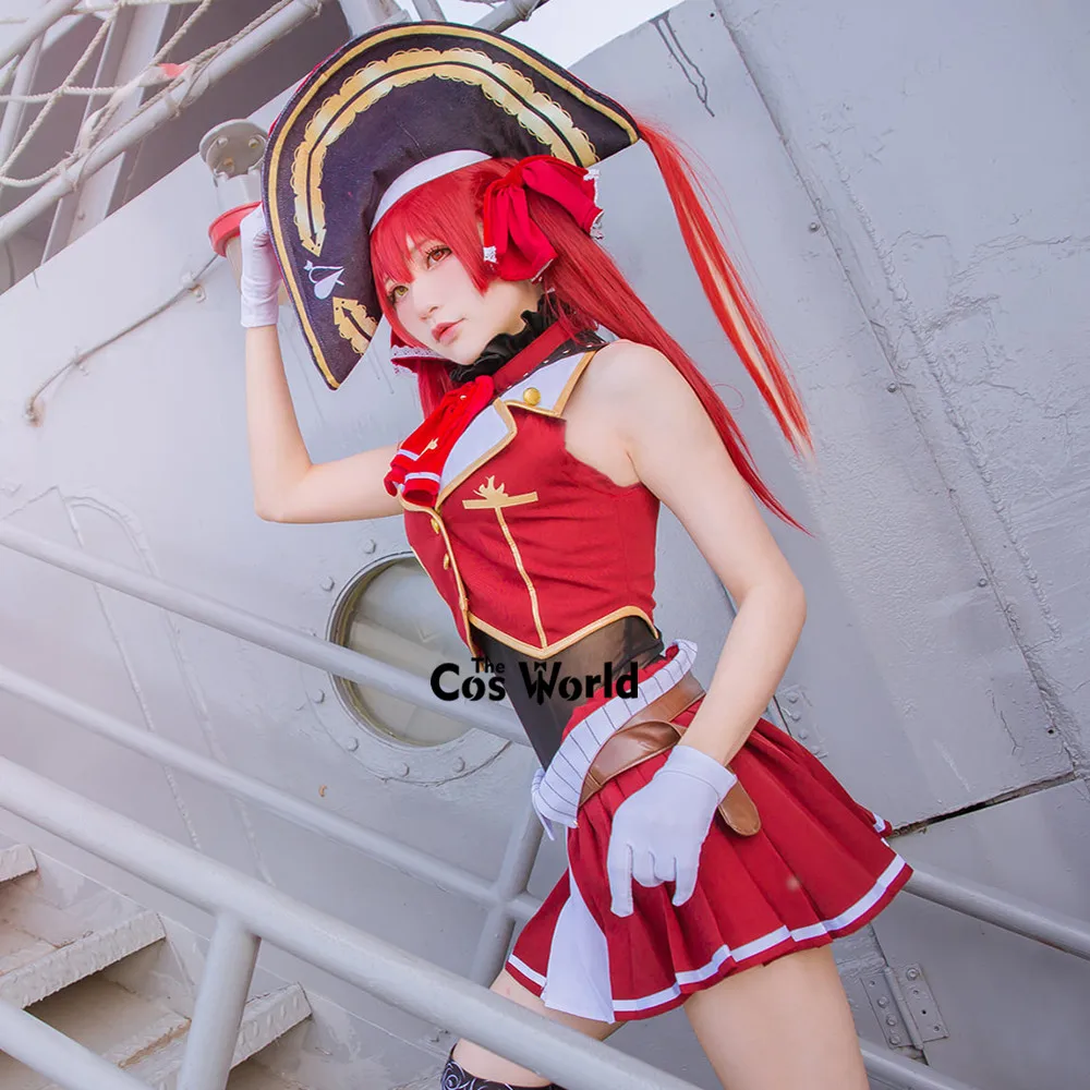 Virtual YouTuber Houshou Marine Outfits Anime Cosplay Costumes - Deutscher Produkttitel: VTuber Houshou Marine Cosplay Outfits 6