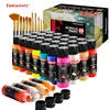 Fantastory 28 Classic Colors Acrylic Paint Set, Professional Craft Paint With 12 Brushes, Suitable for Wood/ Stons/ Model/ Rock 1