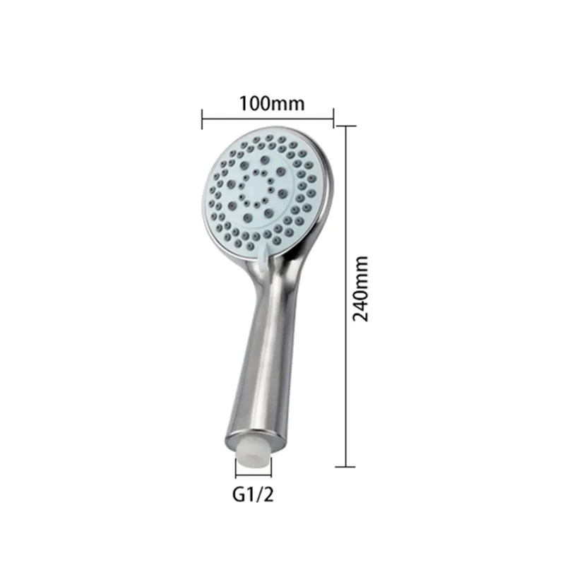 10cm big Handheld Shower Head Water Sprinkle Bathroom Shower Accessories Multi-functions 4-speed ABS Universal Interface 6