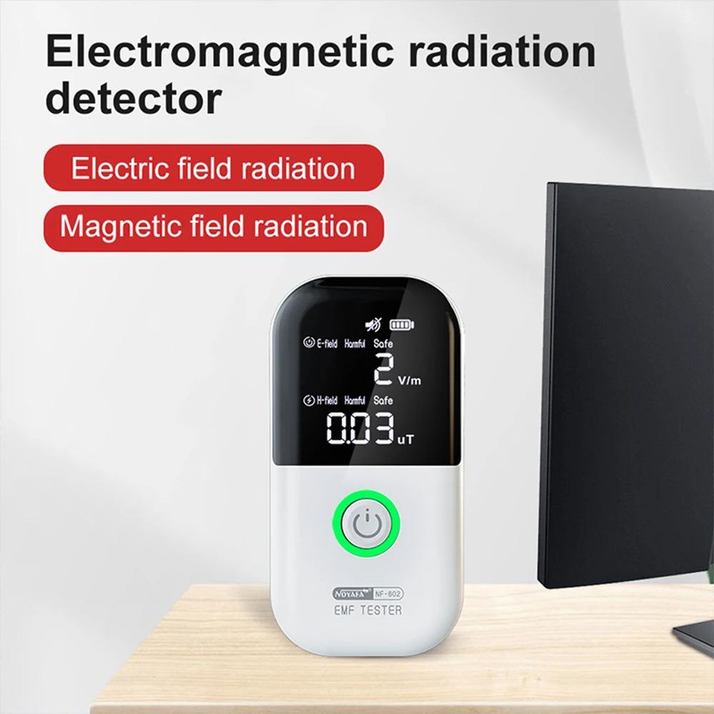 NF-602 Handheld Radiation Detector Geiger Counter Meter Electromagnetic Radiation Tester Magnetic Field Detector