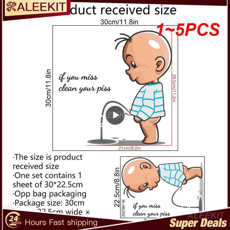 

1~5PCS 30*25cm Plant Flower Leaf Wall Sticker Creative Toilet Decorative Restaurant Bathroom Commercial Self-adhesive Wall