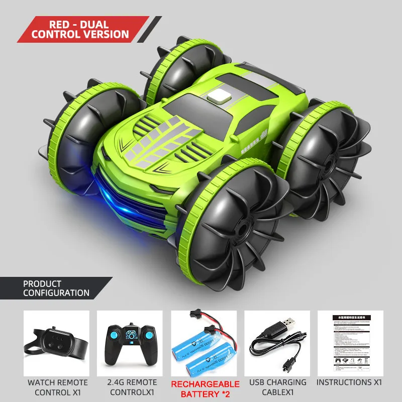 4Wd RC Car Toys Amphibious Vehicle Boat Remote Control Cars RC Gesture Controlled Stunt Drift Car Toy For Kids Adults Children best RC Cars RC Cars