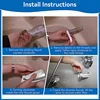 Bathroom Tub Spout,5 1/4 Inches Reach Wall Front Mount With Shower Diverter 1/2In IPS Inside Thread Bathtub Faucet Spout 4