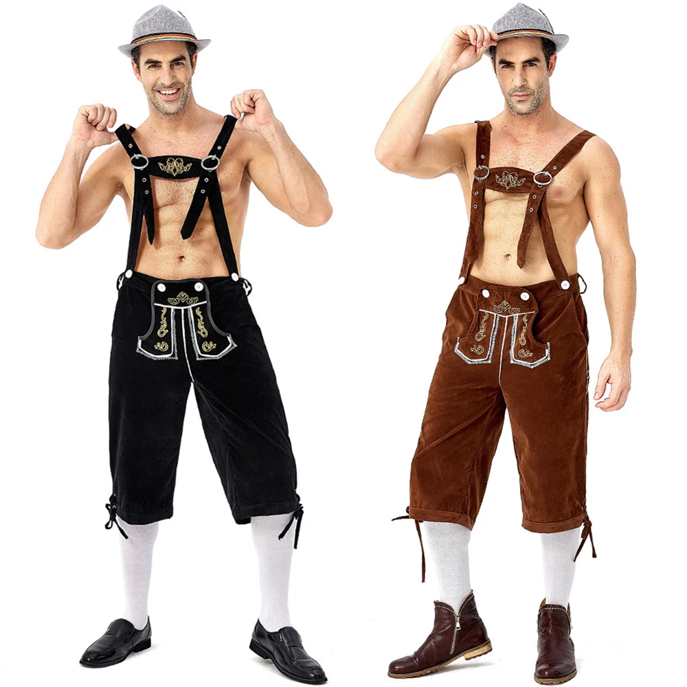 Bavarian Man Lederhosen Beer Oktoberfest German Men Costume Deluxe Rutger |  