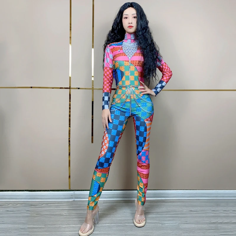 

Яркий Женский танцевальный комбинезон, Женская танцевальная одежда