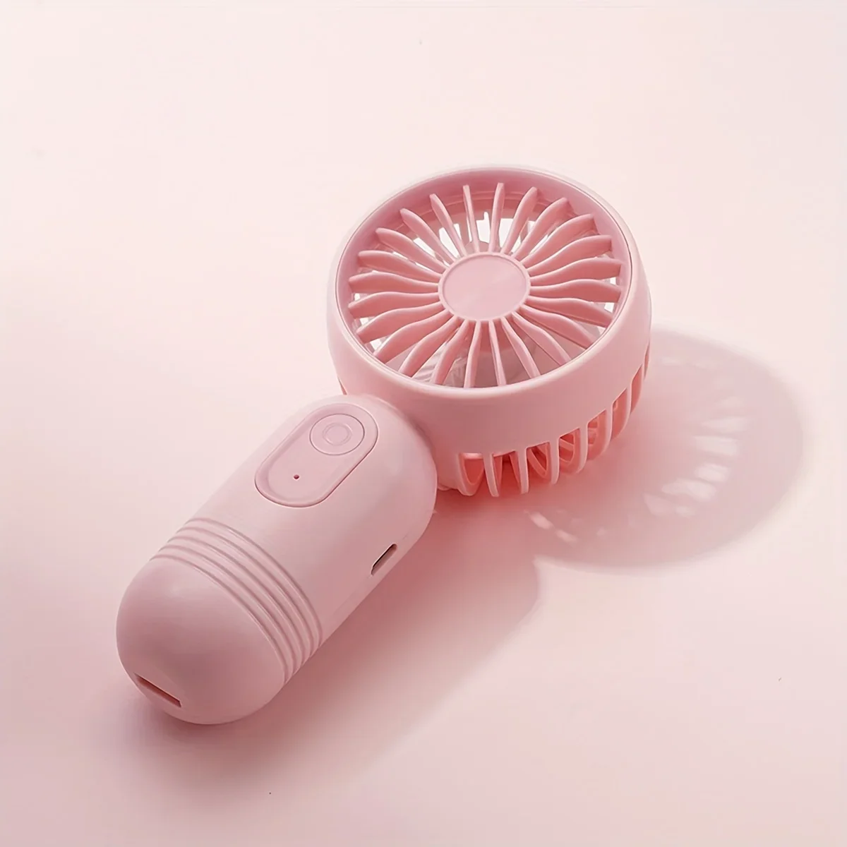 Portable Fan Mini Fan Hand Fan 1pc-USB Rechargeable Mini Portable Fan With Lightweight Handheld Fan Perfect For Office Outdoor Travel And Camping