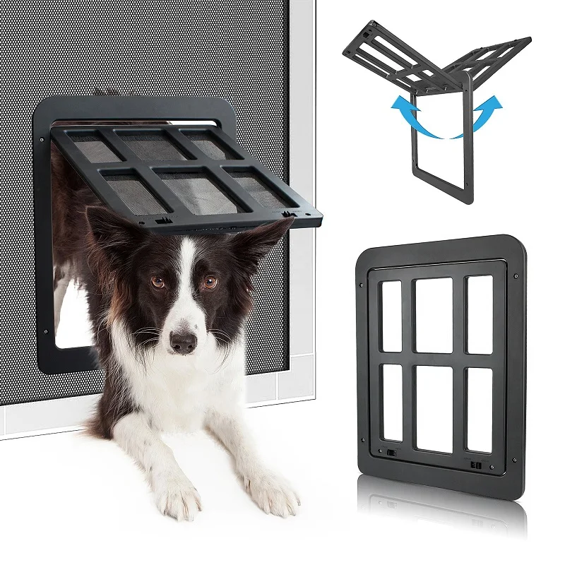 

Cat Plaid Screen Door Anti-Mosquito Cat Gate Screen Window Dogs House Free Access Door Security Door Hole For Dogs Pets Supplies