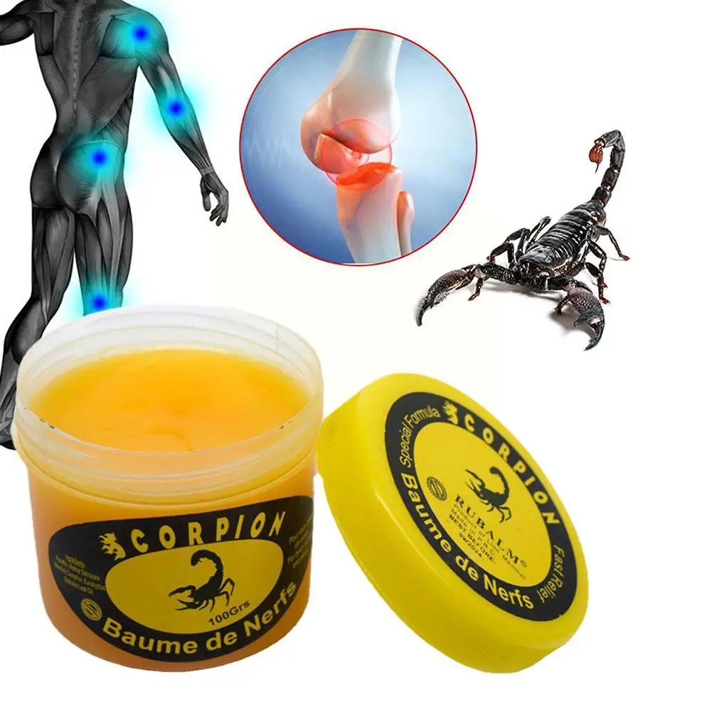 Ointment Scorpion Peppermint Cream Rheumatism Bruises Low Fatigue Back Pain Cramps Sciatica and Muscle Relie 100g pain relief cream knee pain relief cream