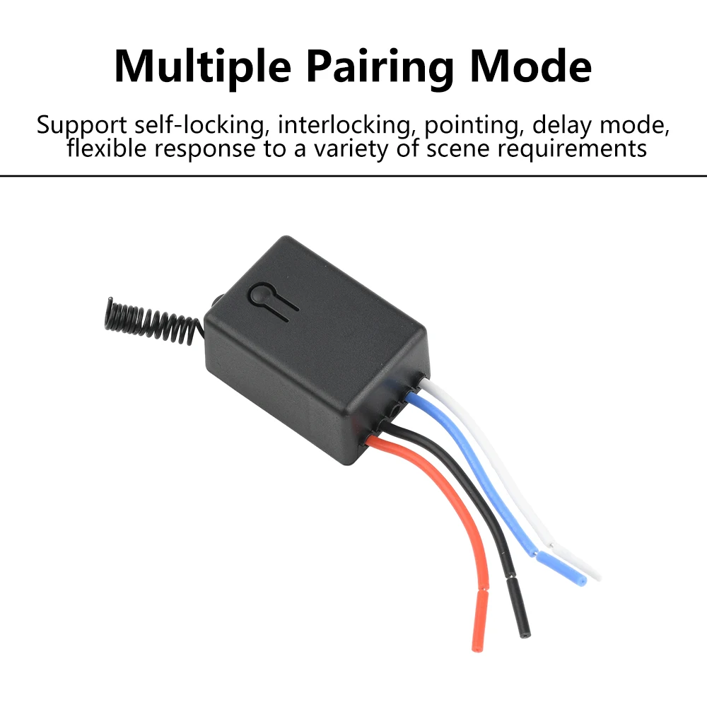 Smart Wireless Switch Receiver 10A 433MHz RF Relay Remote