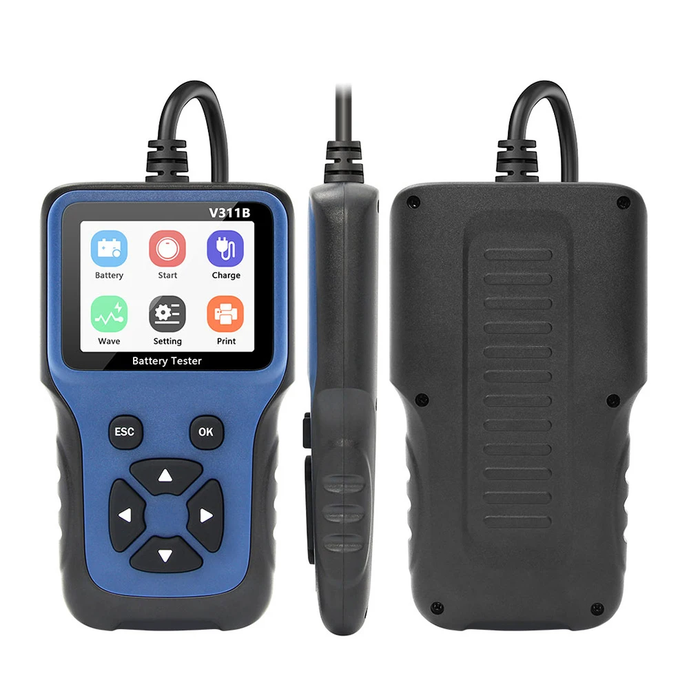 자동차 배터리 테스터, 자동차 배터리 감지기 진단 도구, V311B, 12V, OBD2, 자동차 배터리 분석기, 배터리 품질 측정 용량