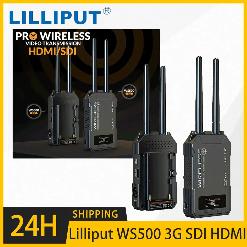 

Lilliput WS500 3G SDI HDMI Auto Search For Quality Channel HD Wireless Video Transmission Range 500FT Low Latency 80ms