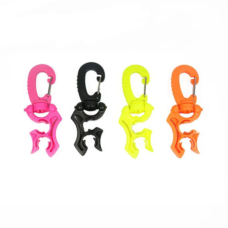 Details about   Double BCD Hose Holder Clip Scuba Diving Buckle Respiratory Regulator Clamp 