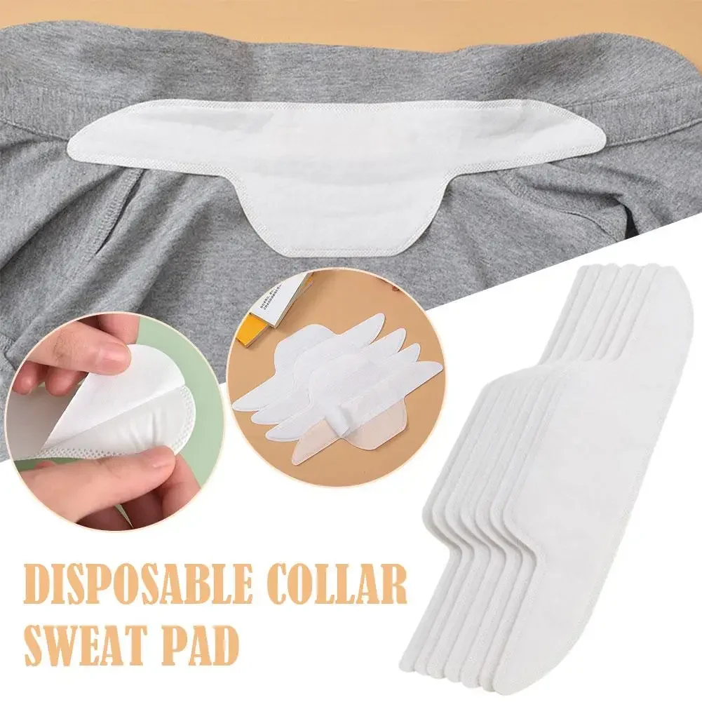 10pcs White Anti-Dirty Sweat Sticker Shirt Collar Disposable Deodorants Suit Unisex Stickers Absorbing Sweat Anti-Sweat Pad