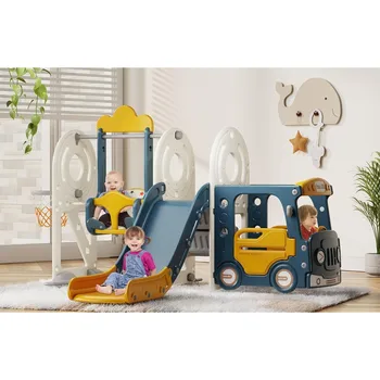 5-in-1 Toddler Slide & Swing Set 1