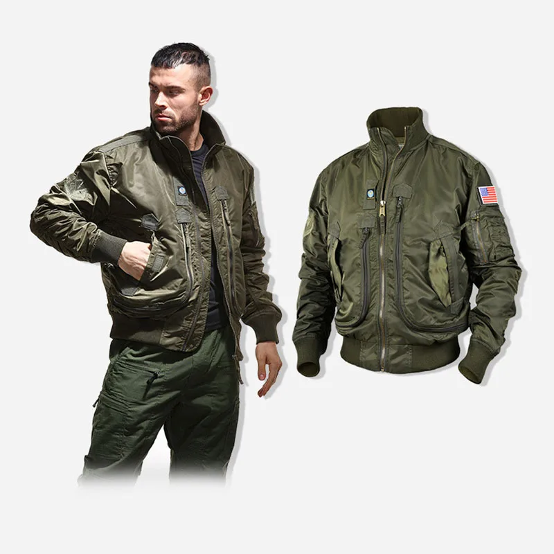 Design Clothes Padded Jacket Military Uniform Military Nature Hike Male Winter Coat Withzipper Outdoor Cold Heating Oversize