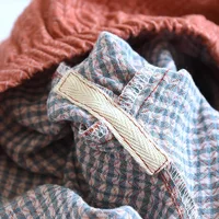 2026 Spring/Summer New Japanese Kimono Set Couple 100% Cotton Men's and Women's Casual Loose Home Fur Two Piece Set Sleepwear - Image 6