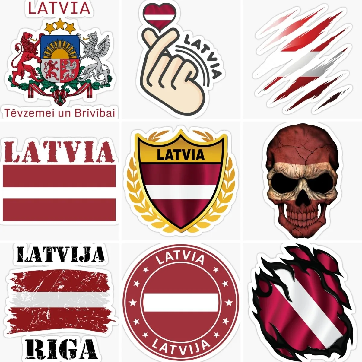 

Latvia Flag Map Emblem Skull Tearing Stickers Motorcycle Vinyl Camper Truck Laptop Bicycle Wall Table Car Door Room PVC Decal