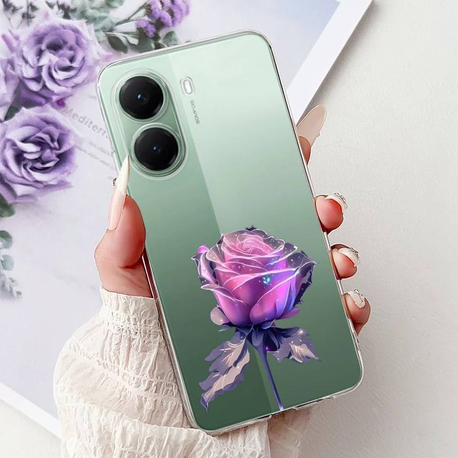 Stylish Painted Clear Silicone Soft TPU Phone Case Cover Shell Coque