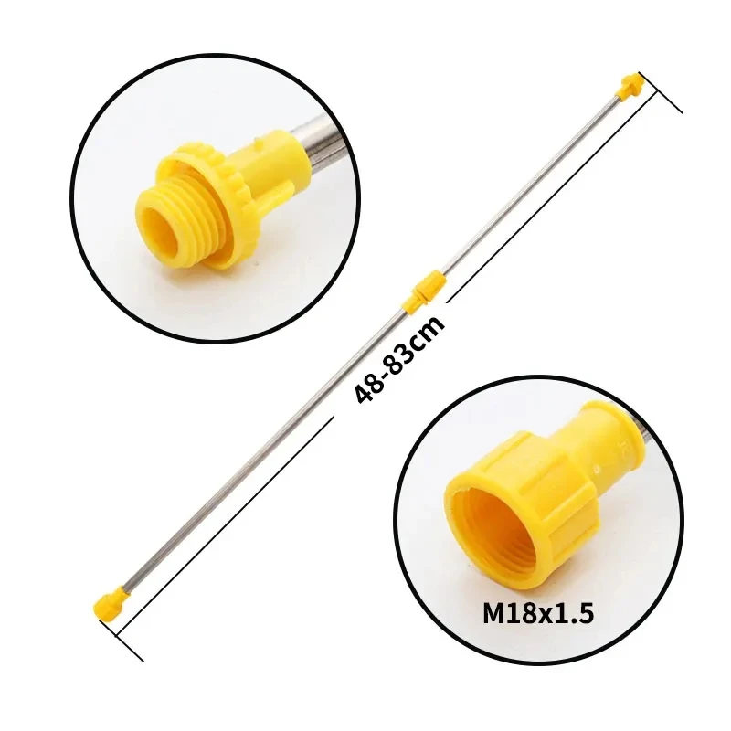 Versatile Retractable Electric Sprayer with Nozzle and Handle